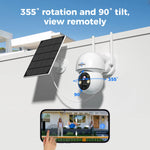 Hiseeu 4MP WiFi PTZ Solar IP Camera Security System Kit Night Vision Human Detection P2P Two-Way Audio 10CH NVR CCTV Camera Set