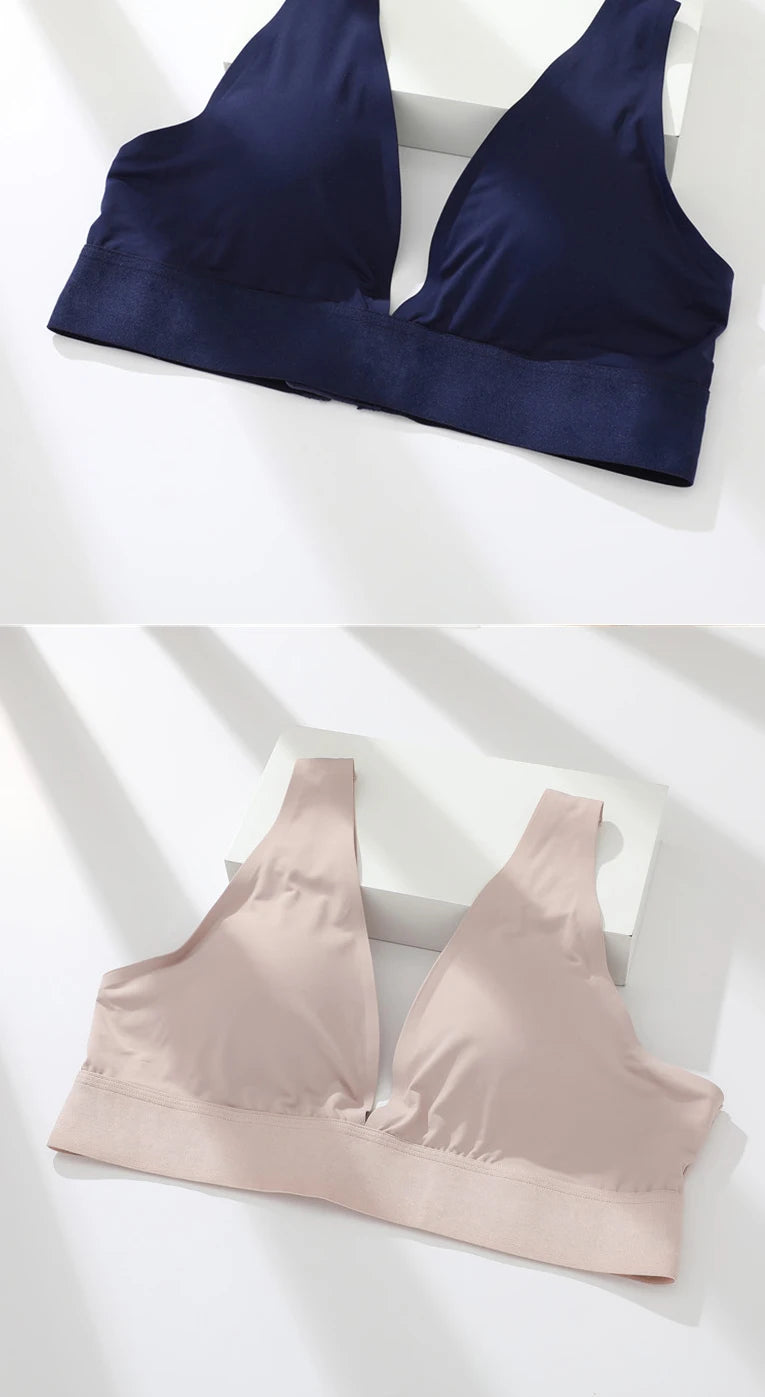 Seamless Bras for Woman Push Up Underwear Padded Bralette One Piece Brassiere Wireless Comfort Intimate