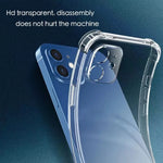 Shockproof Silicone Soft Airbags Case For iPhone SE 2020 2022 15 14 13 12 Mini 11 Pro Xs Max X XR 6 6s 7 8 Plus Clear Back Cover