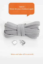 Flat Elastic Shoe Laces Sneakers No Tie Shoelaces for Shoes Tennis Quick Shoelace Clips Without Ties Shoe Accessories Kids Adult