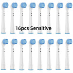 16/20PCS Brush Head nozzles for Oral B Electric Toothbrush Replacement Head Refill Sensitive Floss Cross Action for Oralb