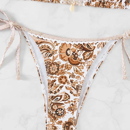 2025 Halter String Triangle Two Piece Bikini Women Swimwear Female Swimsuit Bathers Bathing Swimming Suit Beachwear Summer