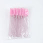 CNK 50Pcs Disposable Crystal Eyelash Brush Mascara Wands Applicator Diamond Rod Makeup Brushes for Women Eyelash Extension Tool