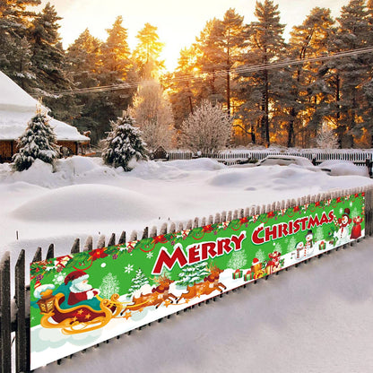Christmas Outdoor Banner Merry Christmas Decorations For Home 2024 Navidad Kerst Xmas Decor Noel Kerst Happy New Year Gift 2025