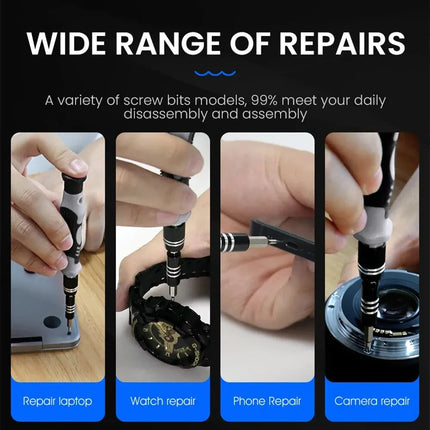 115 in 1Multifunctional Screwdriver Set Computer PC Mobile Phone Equipment Repair Screw Driver Insulation Manual Household Tools