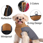 Winter Pet Dog Clothes For Small Medium Dogs Cats Windproof Cat Reflective Soft Cozy Jacket Coat with Elastic Chihuahua Clothing
