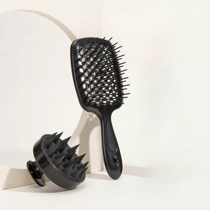 1/2pcs set Scalp Massage Comb Hollow Out Comb Shampoo Massage Brush For Bath Hair Washing Spray Bottle Salon Hairdressing Tools
