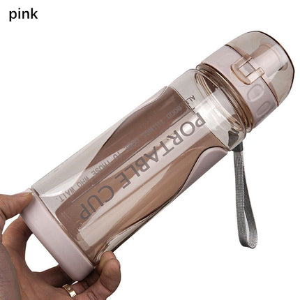 500ml Portable Sports Water Bottle Plastic Outdoor Gym Travel Drinks Mugs Clear Leakproof Drinking Bottle