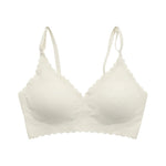 Hot Sale 9 Colors Comfy Bra WireFree Padded Wavy Edge Korea Laser Cutting Invisible Yoga Wear Ladies Bra Seamless Women Bra