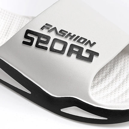 Big Size Men's Slippers Summer Sport Style Slides Anti-slip Thick Sole Breathable Fashion Slip-on Beach Leisure Sandals