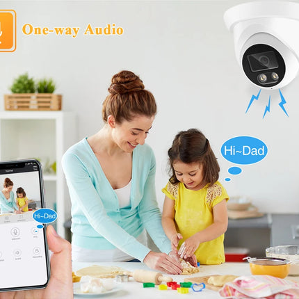 ASECAM Security Camera System 8MP 4K POE NVR Kit CCTV Audio Outdoor AI Color Night Vision Home Video Surveillance Camera