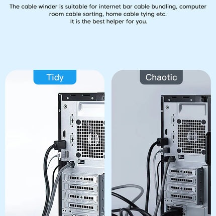 Toocki 5m Organizer Cable Management Tearable Organizador Cables 10mm Width Winder Ties Phone Accessories Wire Cord Organizer