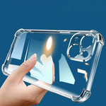Shockproof Silicone Soft Airbags Case For iPhone SE 2020 2022 15 14 13 12 Mini 11 Pro Xs Max X XR 6 6s 7 8 Plus Clear Back Cover