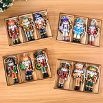 Christmas Nutcracker Soldier Wooden Pendant Xmas Tree Hanging Ornaments 2024 Navidad Decoration for Home 2025 New Year Gifts