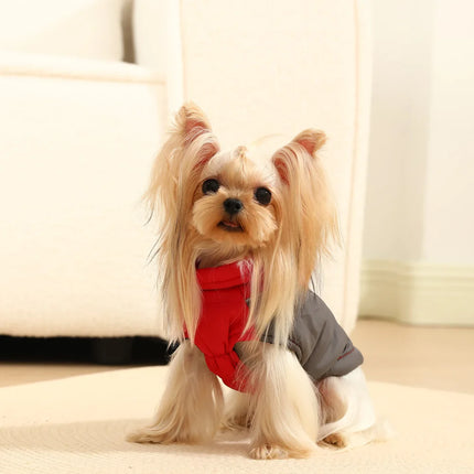 Winter Pet Dog Clothes For Small Medium Dogs Cats Windproof Cat Reflective Soft Cozy Jacket Coat with Elastic Chihuahua Clothing