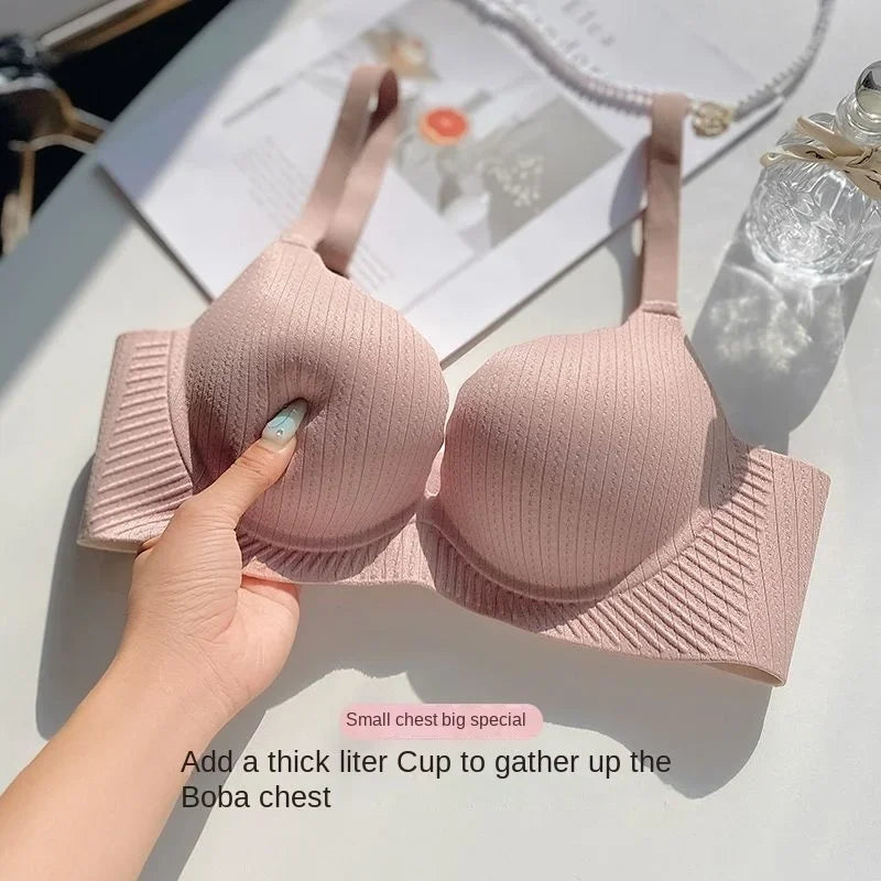 2024 New Push Up Bra for Small Chest  Ultra Thick 6CM Padded No Steel Ring Comfortable & Sexy Lift Lingerie for Flat Chest Women