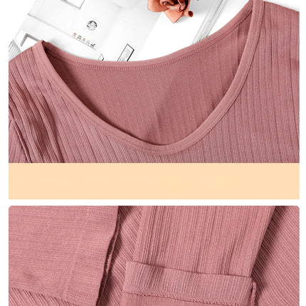 Warm Thermal Underwear Sexy Ladies Intimates Long Johns Women Shaped Sets Female Middle Collar Thermal Shaping Clothes