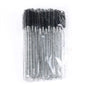 CNK 50Pcs Disposable Crystal Eyelash Brush Mascara Wands Applicator Diamond Rod Makeup Brushes for Women Eyelash Extension Tool
