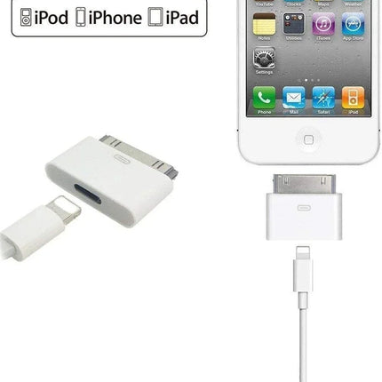 Lighting To 30Pin Adapter 8Pin Male To 30 Pin Female Charging Sync Converter for IPhone 4 4S IPad 2 3 IPod Touch Charger Cable