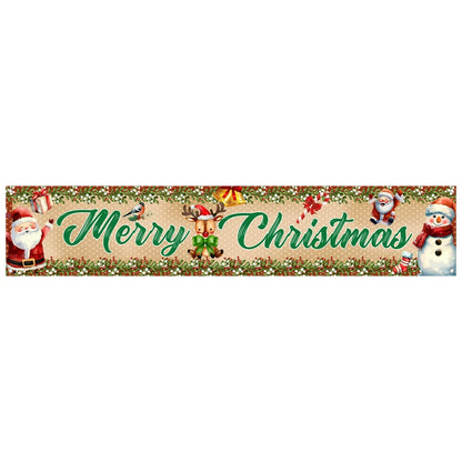Christmas Outdoor Banner Merry Christmas Decorations For Home 2024 Navidad Kerst Xmas Decor Noel Kerst Happy New Year Gift 2025
