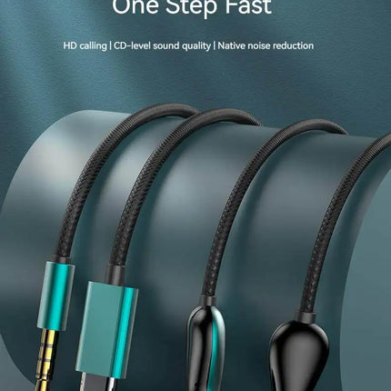 Wired Earphone 3.5mm AUX/Type C HiFi Surround Heavy Bass With MIC In-Ear Game Music Headsets For Samsung Huawei Xiaomi iPad PC