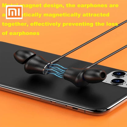 Xioami Wireless Headphones Hi-Fi Stereo Bluetooth Earphone Neckband Bass Sports Waterproof Earbuds Support TF Card Built-in Mic