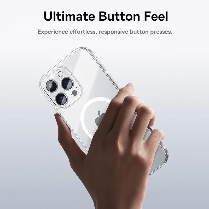 Baseus Magnetic Case for iPhone 16 15 14 Pro Max for MagSafe Wireless Charging PC Case for iPhone 13 12 11 Pro Max Funda Case