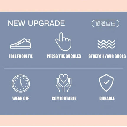 8mm No Tie Shoe Laces Press Lock Shoelaces Without Ties Elastic Laces Sneaker Kids Adult Widened Flat Shoelace for Shoes