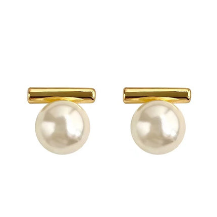 New French Minimalist Grey Imitation Pearl Pendant Earrings 2025 Fashion Jewelry Daily Wear Accessories for Girls Women‘s Party