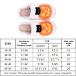 Halloween Pumpkin Cat Slippers Plush Closed Toe Slippers Flat Thermal Slippers Fuzzy Pumpkin Slippers for Outdoor Indoor Bedroom