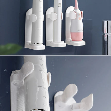 Adjustable Toothbrush Holder Electric Toothbrush Base Silicone Non-slip Wall Mount Brush Body Rack Adapt 99%