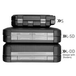 LUREHOLIC Fishing Tackle Boxes for Lure Accessories Storage Snap, Swivel, Jig Head, Hooks, Aji Lure Baits,Tungsten Weights, etc