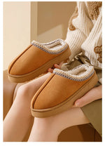 Winter Bohemian Style Indoor Fluffy Slippers with Anti-Slip and Warm Design for Comfortable Feet