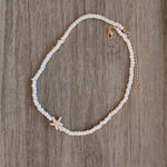 Tidepool Starfish Necklace - Surf & Beach Boho Jewelry Starfish Turtle Beaded Choker Necklaces, Adjustable Necklaces, Ocean Gift