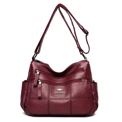 Women Embroidery Tote Bag High Quality Leather Ladies Handbags 2024 Women Shoulder Bag Small Crossbody Bags For Women Sac a Main