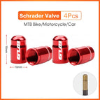 4pcs Red-Schrader