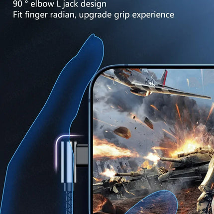 For Samsung 90° Jack Wired Gaming Headset HiFi Surround Sound With Mic Type C 3.5mm Music Headphones For Galaxy S24 23 iPhone 15