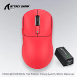 Attack Shark X3orX3Pro  PixArt 1K/4K lightweight，3-mode macro wireless gaming mouse,26K DPI PAW3395,suitable for laptop/Win/Mac