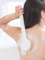 1 Pack Long Handle Shower Brush Unisex Senior Single Side Back Brush Bath Brush Exfoliating Suitable For Wet And Dry Brushes