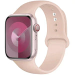 Silicone Band For Apple Watch strap 44mm 45mm 40mm 41mm 42-38mm 45 mm sport bracelet iwatch series 8 7 6 5 4 3 SE 9 Ultra 2 49mm