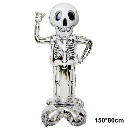 Halloween Ghost Party Decoration Disposable Tableware Balloon Banner Ceiling Door Hanging for Happy Hunting Halloween Supplies