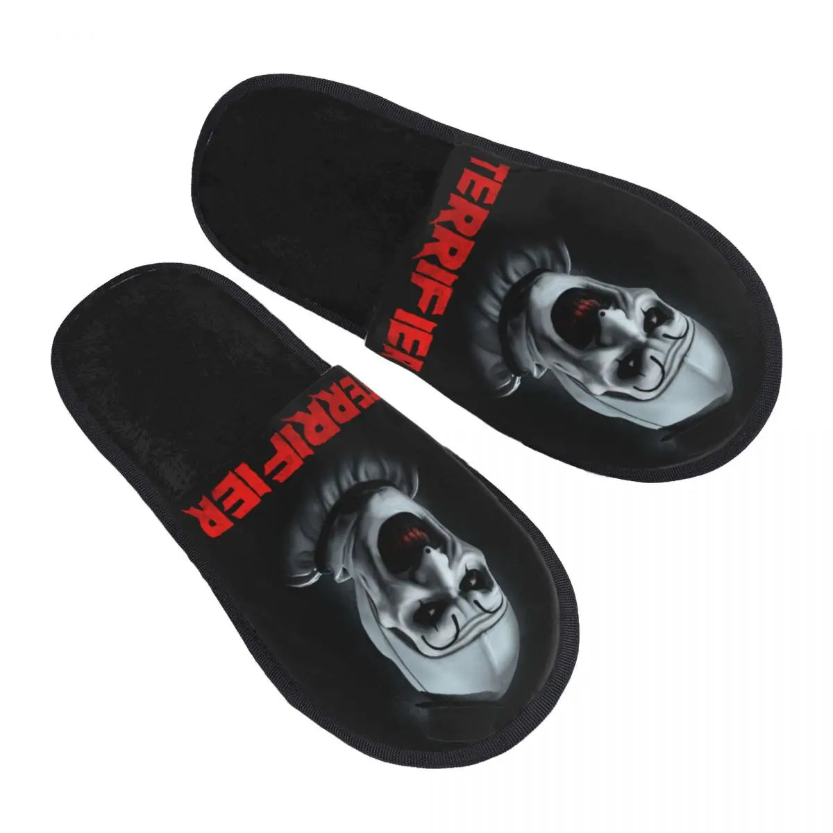 Custom Halloween Movie Terrifier Soft Memory Foam House Slippers Women Horror Clown Comfy Warm Anti-skid Sole Slipper