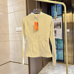 Women Sports Jacket Zip Fitness Yoga Shirt Workout Running Coats Warm Gym Long Sleeve Top Cardigan Slim Tight Jacket Activewear