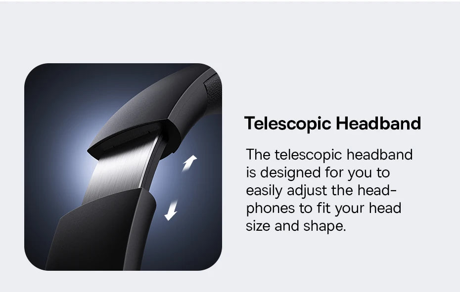 Baseus Bass 30 Max Wireless Headset Bluetooth 5.3 Over Headphones Bass-Enhancing 40mm Diaphragm Ultra Low Latency Earphones 50H