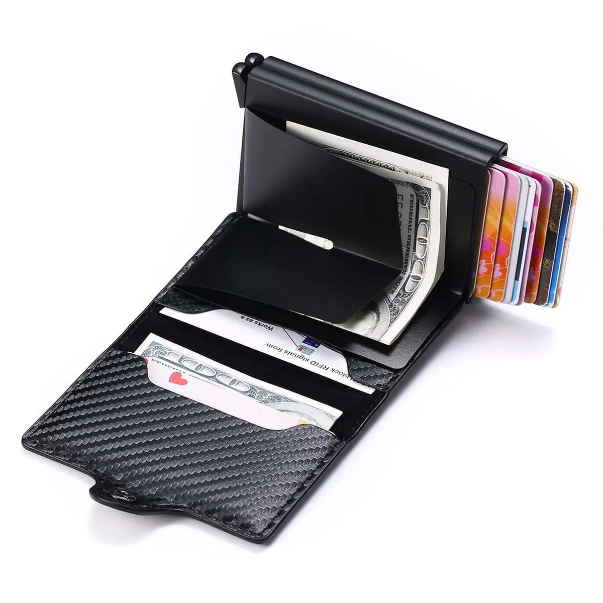 Rfid Men Card Wallets Mini Wallet 14 Card Holders