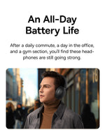 Baseus Bass 30 Max Wireless Headset Bluetooth 5.3 Over Headphones Bass-Enhancing 40mm Diaphragm Ultra Low Latency Earphones 50H