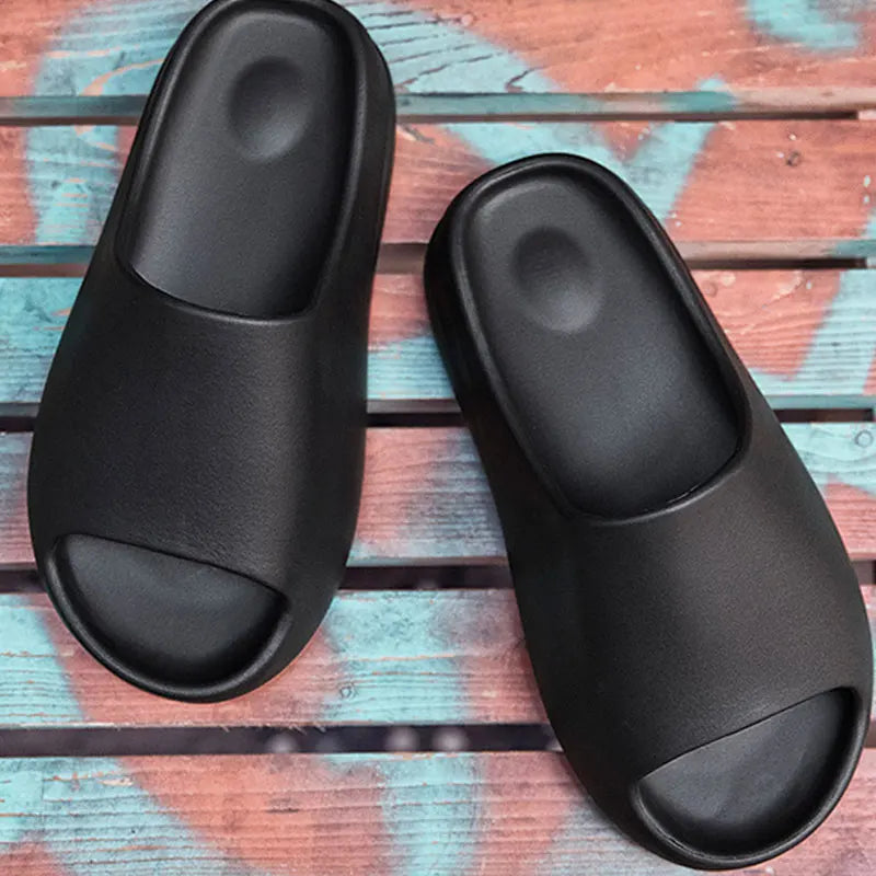 Goosecret Men EVA Platform Cloud Slippers Soft Sole Sandals Non-Slips Bedroom Slides Male Cozy Home Shoes Soft Sole Beach Slides