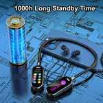 Neckband Headphones with Noise Reduction and Color Screen