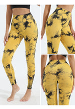 Women's Tie Dye Seamless Yoga Leggings High Waist Scrunch Butt Lifting Tights Soft&Stretchy Workout Skinny Pants