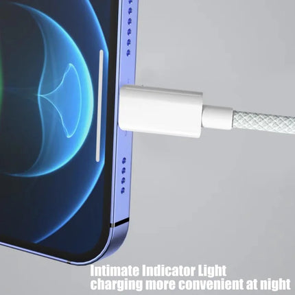 USB C Mobile Phone Cable Fast Charging USB A To Type C Nylon Braided Cord for Apple Carplay IPhone 15/15 Pro/15 Pro Max/15 Plus